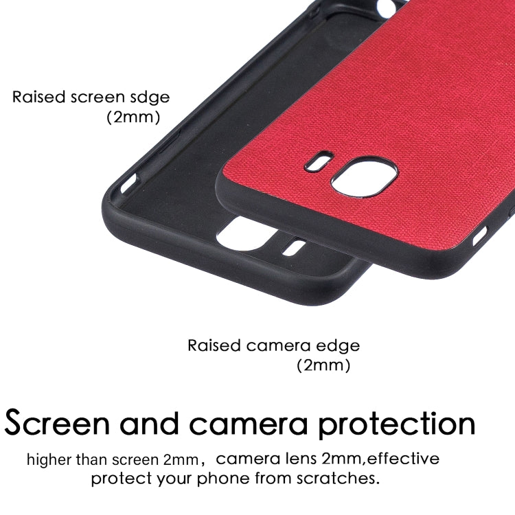 Shockproof Matching Denim PC + PU + TPU Protective Case for Galaxy J4 (2018)