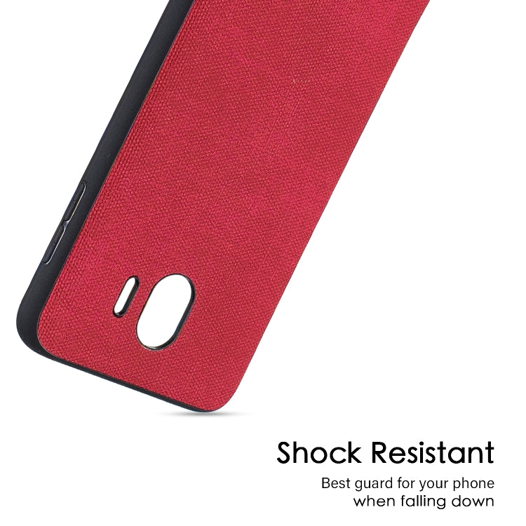Shockproof Matching Denim PC + PU + TPU Protective Case for Galaxy J4 (2018)