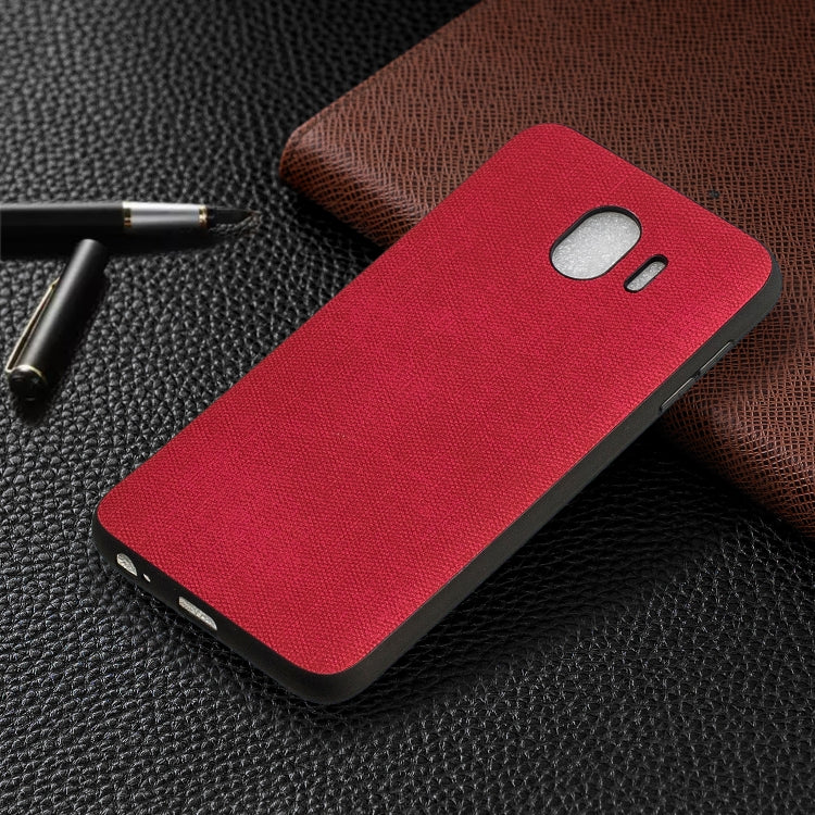 Shockproof Matching Denim PC + PU + TPU Protective Case for Galaxy J4 (2018)