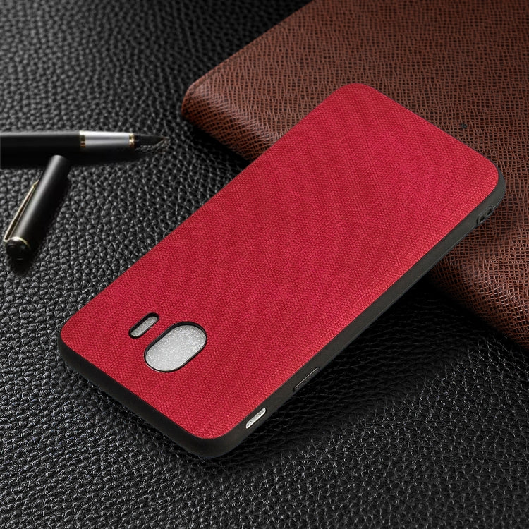 Shockproof Matching Denim PC + PU + TPU Protective Case for Galaxy J4 (2018)