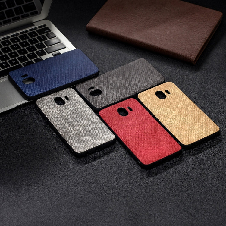 Shockproof Matching Denim PC + PU + TPU Protective Case for Galaxy J4 (2018)