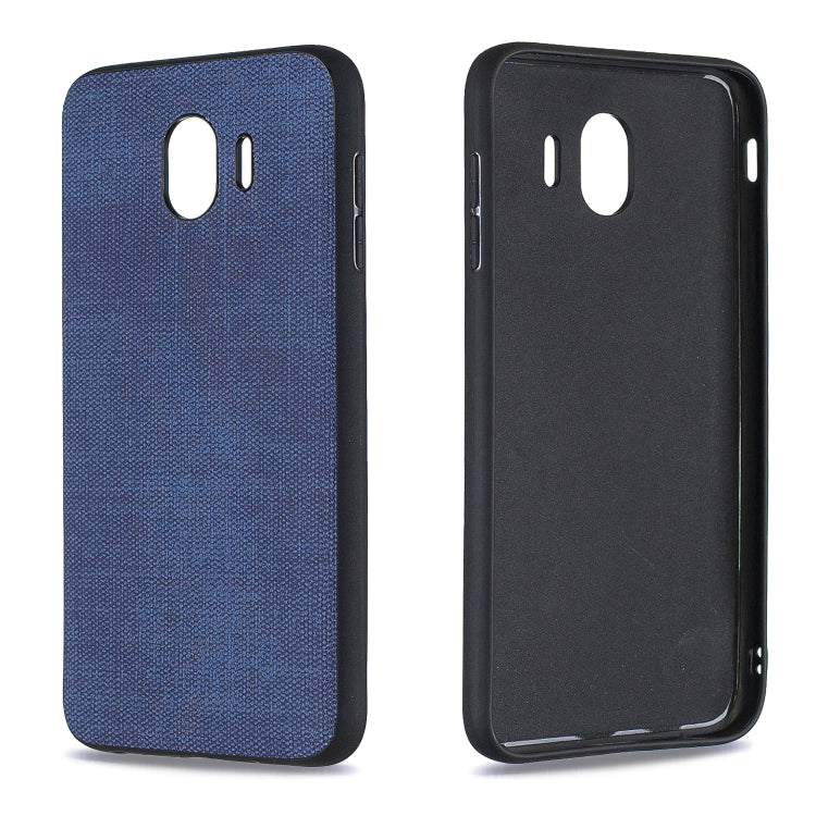 Shockproof Matching Denim PC + PU + TPU Protective Case for Galaxy J4 (2018)