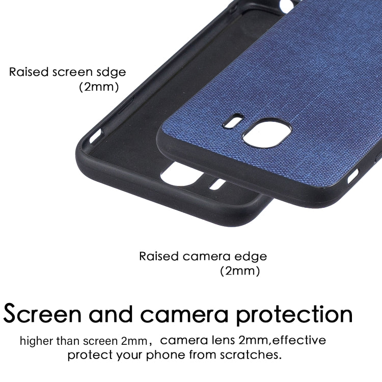 Shockproof Matching Denim PC + PU + TPU Protective Case for Galaxy J4 (2018)