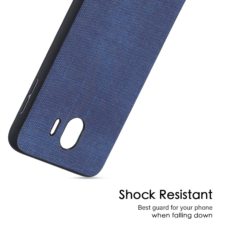 Shockproof Matching Denim PC + PU + TPU Protective Case for Galaxy J4 (2018)