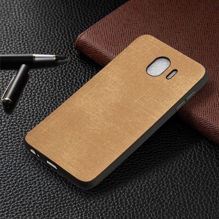 Shockproof Matching Denim PC + PU + TPU Protective Case for Galaxy J4 (2018)