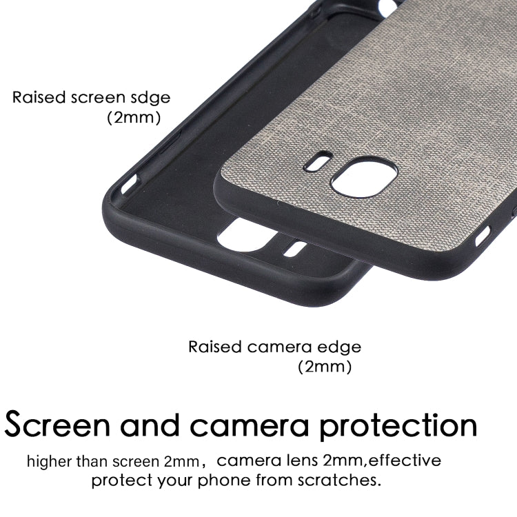 Shockproof Matching Denim PC + PU + TPU Protective Case for Galaxy J4 (2018)