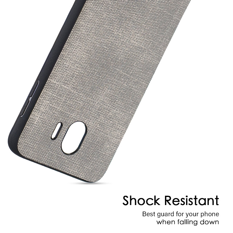 Shockproof Matching Denim PC + PU + TPU Protective Case for Galaxy J4 (2018)