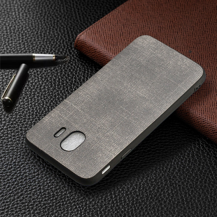 Shockproof Matching Denim PC + PU + TPU Protective Case for Galaxy J4 (2018)