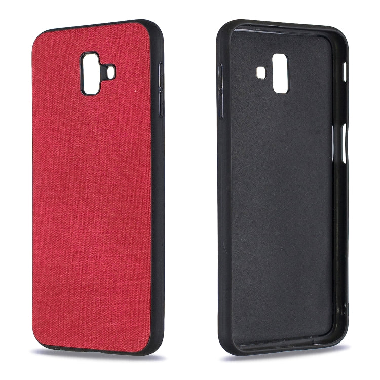 Shockproof  Matching Denim PC + PU + TPU Protective Case for Galaxy J6+