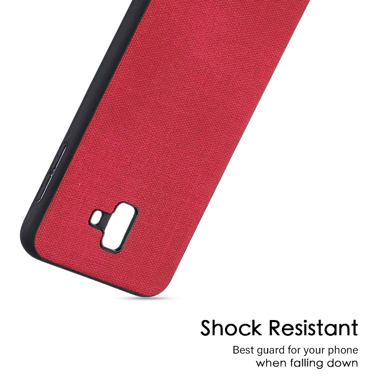 Shockproof  Matching Denim PC + PU + TPU Protective Case for Galaxy J6+