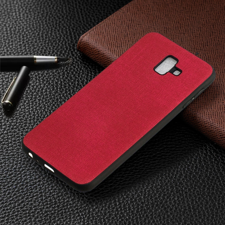 Shockproof  Matching Denim PC + PU + TPU Protective Case for Galaxy J6+