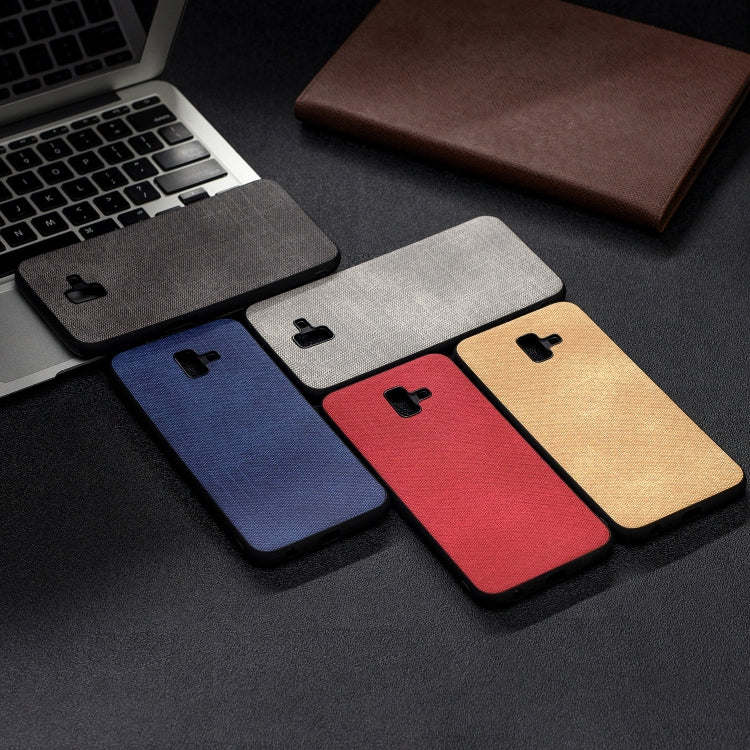 Shockproof  Matching Denim PC + PU + TPU Protective Case for Galaxy J6+