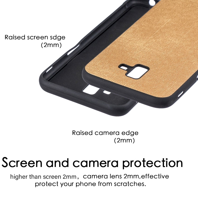 Shockproof  Matching Denim PC + PU + TPU Protective Case for Galaxy J6+