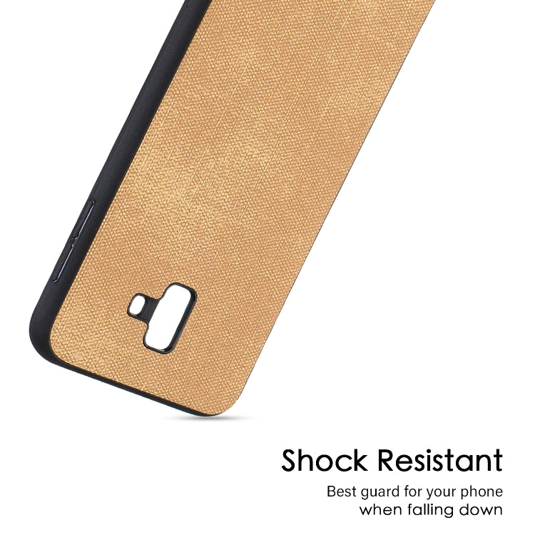 Shockproof  Matching Denim PC + PU + TPU Protective Case for Galaxy J6+