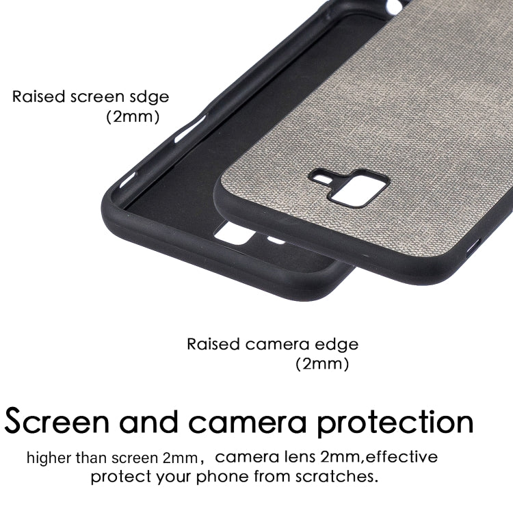 Shockproof  Matching Denim PC + PU + TPU Protective Case for Galaxy J6+