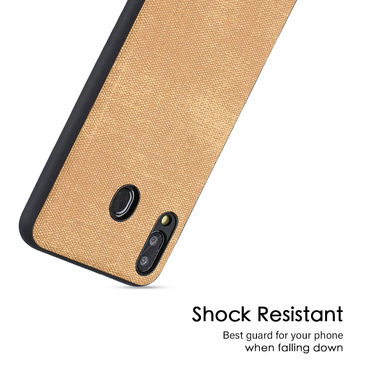 Shockproof  Matching Denim PC + PU + TPU Protective Case for Galaxy M20