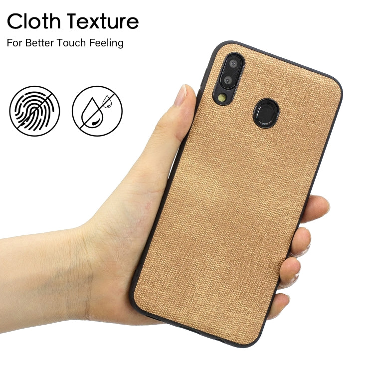 Shockproof  Matching Denim PC + PU + TPU Protective Case for Galaxy M20