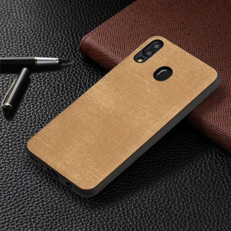 Shockproof  Matching Denim PC + PU + TPU Protective Case for Galaxy M20