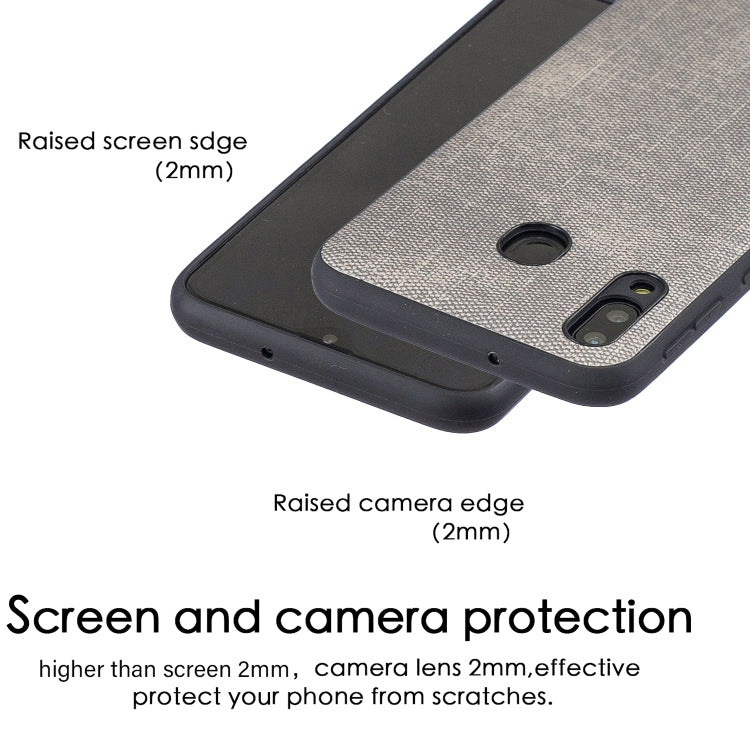 Shockproof  Matching Denim PC + PU + TPU Protective Case for Galaxy M20