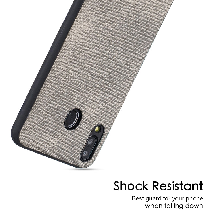 Shockproof  Matching Denim PC + PU + TPU Protective Case for Galaxy M20