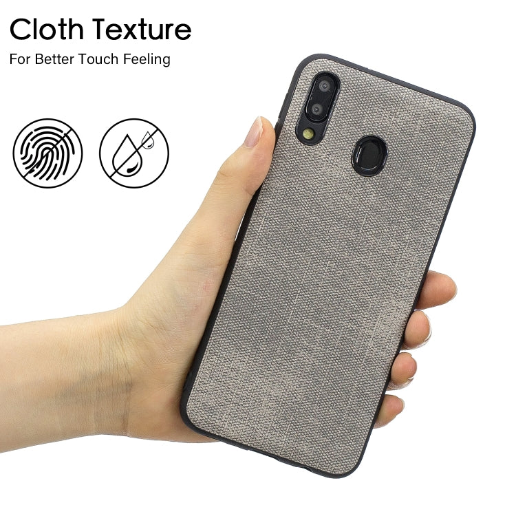 Shockproof  Matching Denim PC + PU + TPU Protective Case for Galaxy M20