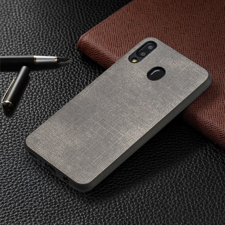 Shockproof  Matching Denim PC + PU + TPU Protective Case for Galaxy M20
