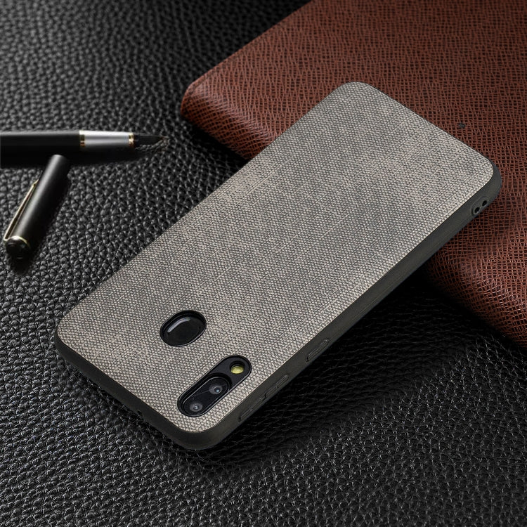 Shockproof  Matching Denim PC + PU + TPU Protective Case for Galaxy M20