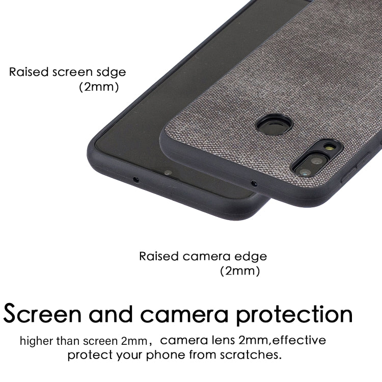 Shockproof  Matching Denim PC + PU + TPU Protective Case for Galaxy M20