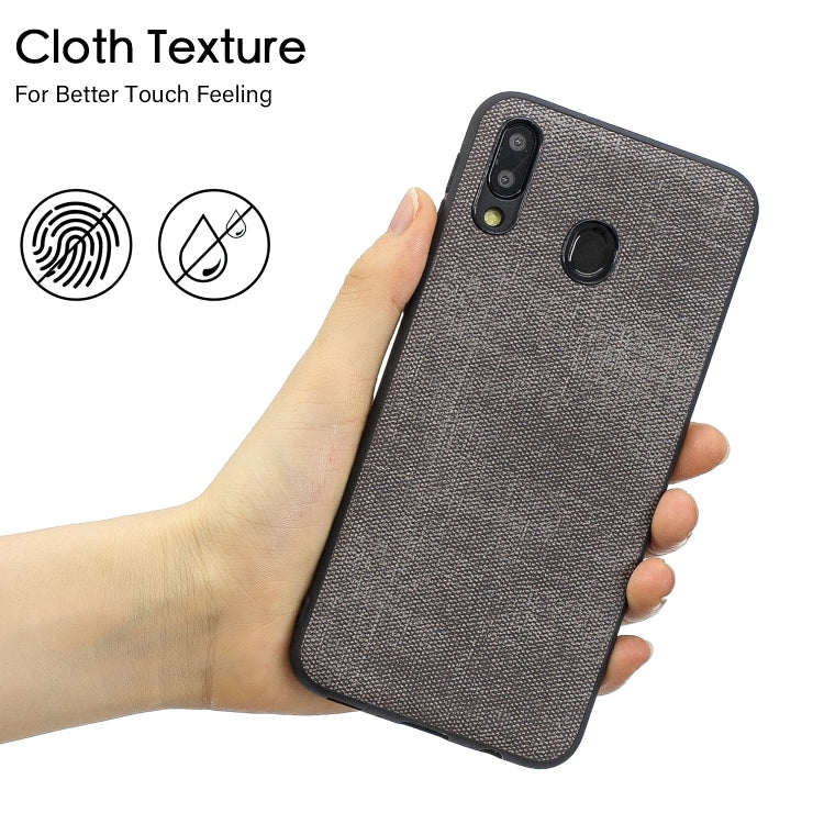 Shockproof  Matching Denim PC + PU + TPU Protective Case for Galaxy M20