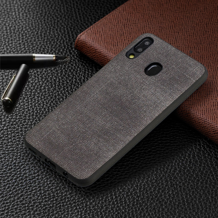 Shockproof  Matching Denim PC + PU + TPU Protective Case for Galaxy M20