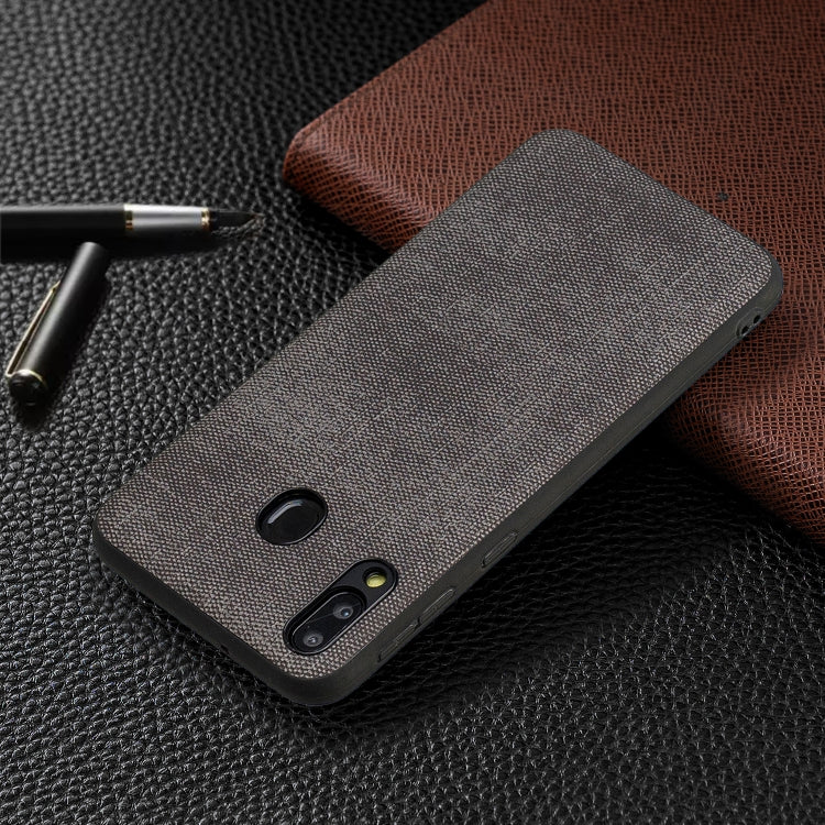 Shockproof  Matching Denim PC + PU + TPU Protective Case for Galaxy M20