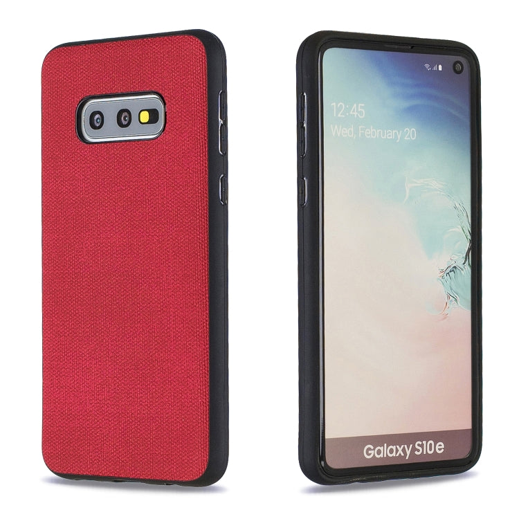 Shockproof Cloth Texture PC+ TPU Protective Case for Galaxy S10e