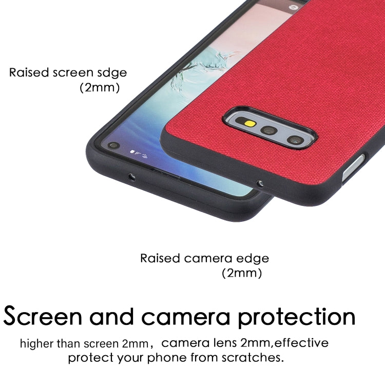 Shockproof Cloth Texture PC+ TPU Protective Case for Galaxy S10e