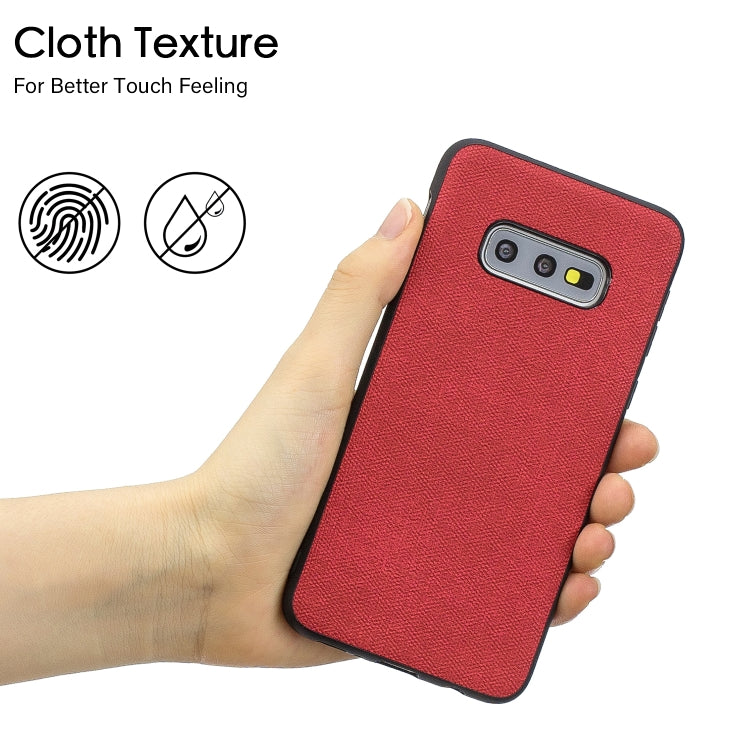 Shockproof Cloth Texture PC+ TPU Protective Case for Galaxy S10e