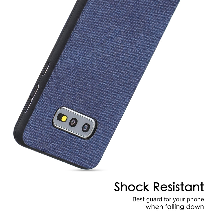 Shockproof Cloth Texture PC+ TPU Protective Case for Galaxy S10e