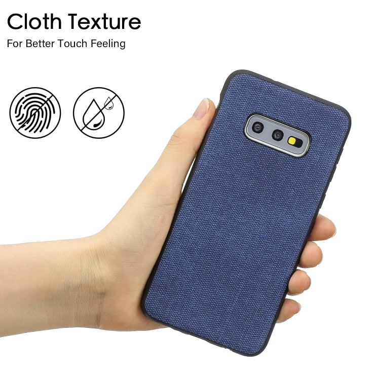 Shockproof Cloth Texture PC+ TPU Protective Case for Galaxy S10e