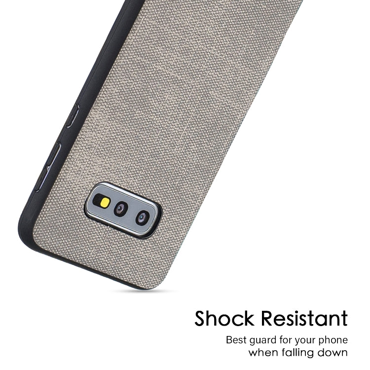 Shockproof Cloth Texture PC+ TPU Protective Case for Galaxy S10e