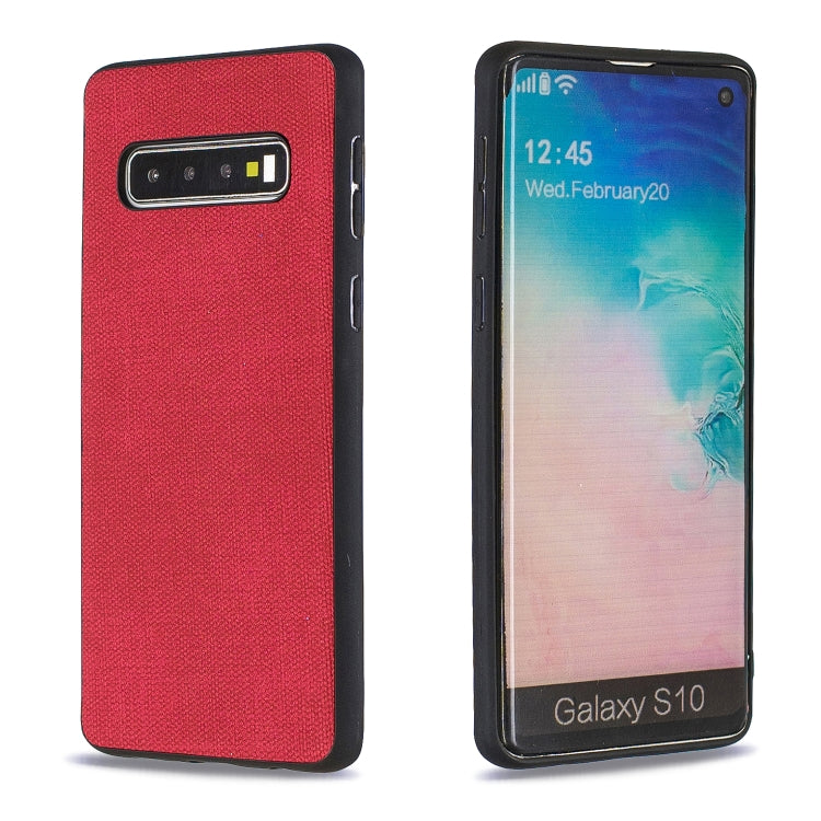 Shockproof Cloth Texture PC+ TPU Protective Case for Galaxy S10