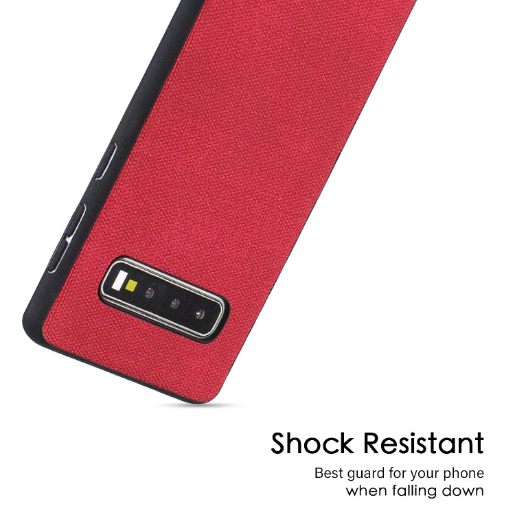 Shockproof Cloth Texture PC+ TPU Protective Case for Galaxy S10
