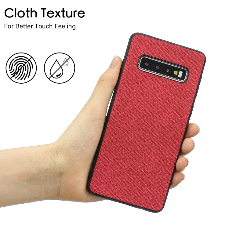Shockproof Cloth Texture PC+ TPU Protective Case for Galaxy S10