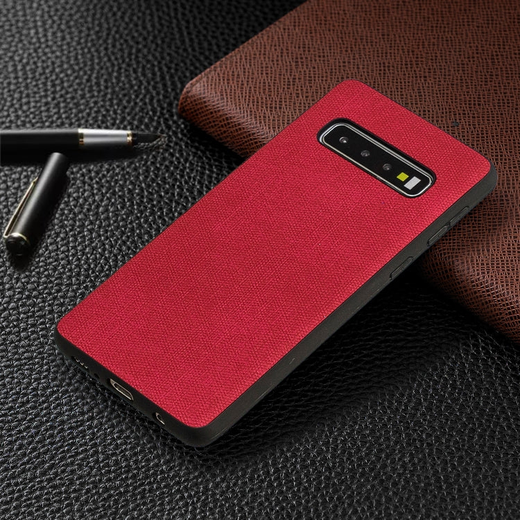 Shockproof Cloth Texture PC+ TPU Protective Case for Galaxy S10