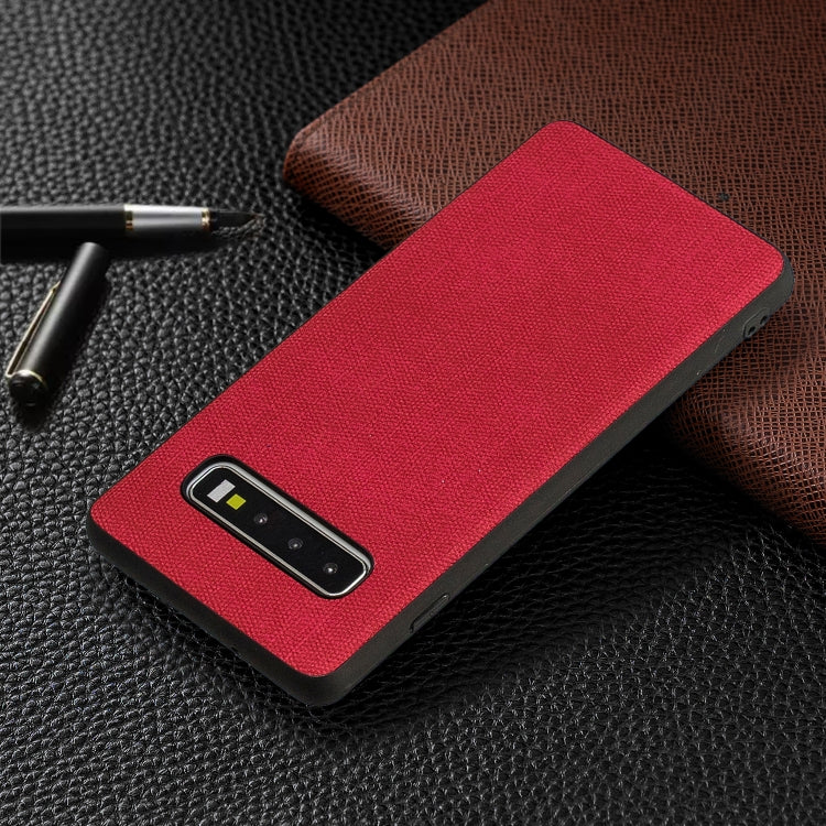 Shockproof Cloth Texture PC+ TPU Protective Case for Galaxy S10