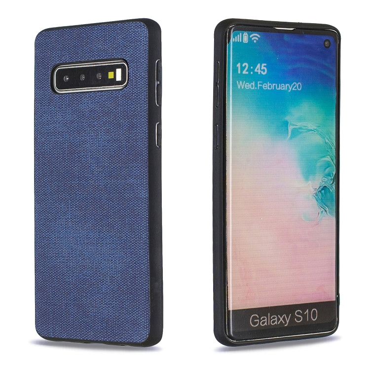 Shockproof Cloth Texture PC+ TPU Protective Case for Galaxy S10
