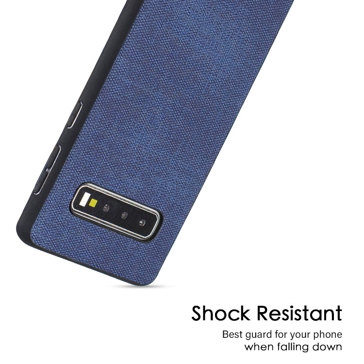 Shockproof Cloth Texture PC+ TPU Protective Case for Galaxy S10