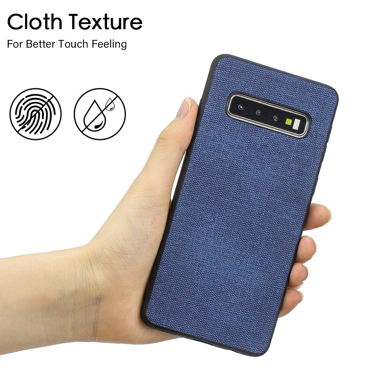 Shockproof Cloth Texture PC+ TPU Protective Case for Galaxy S10