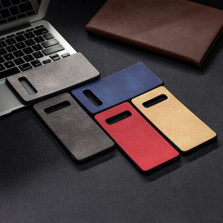 Shockproof Cloth Texture PC+ TPU Protective Case for Galaxy S10