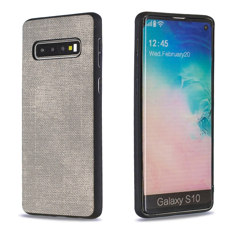 Shockproof Cloth Texture PC+ TPU Protective Case for Galaxy S10