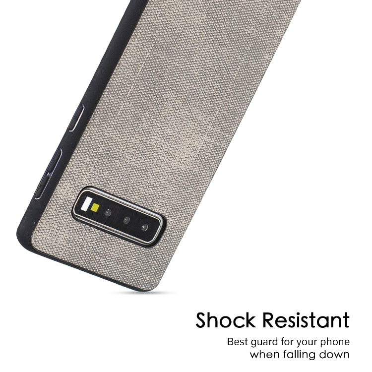 Shockproof Cloth Texture PC+ TPU Protective Case for Galaxy S10