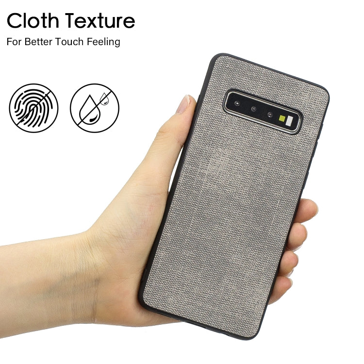 Shockproof Cloth Texture PC+ TPU Protective Case for Galaxy S10