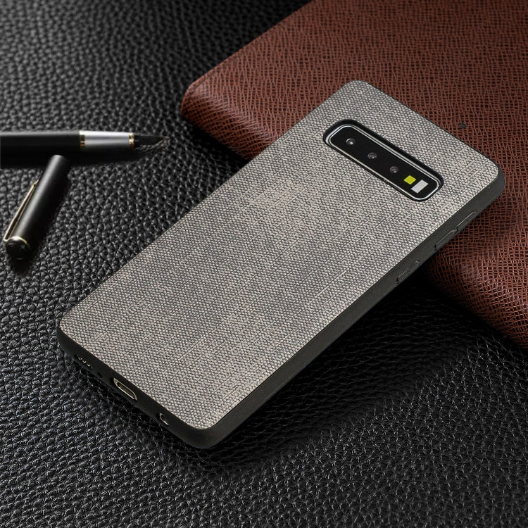 Shockproof Cloth Texture PC+ TPU Protective Case for Galaxy S10